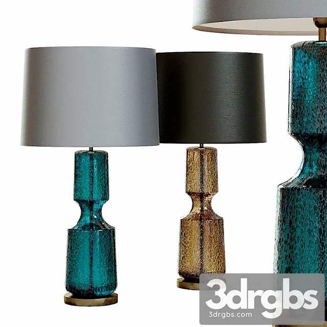 Mid century studio art glass console lamp.2 3D Model Download Mid century studio art glass console lamp.2 3D Model Download