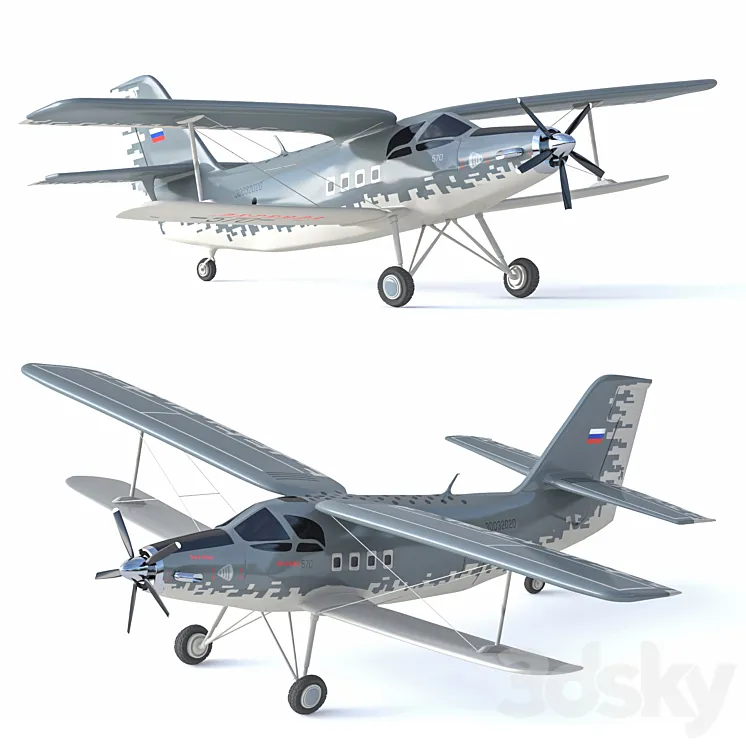 Mid Poly Aircraft 3D Model Free Download