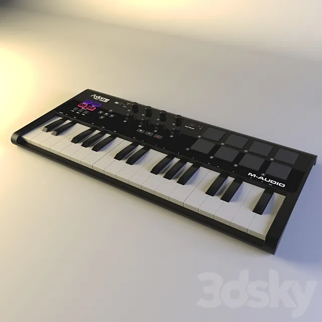 midi keyboard m-audio axiom air 32 3D Model