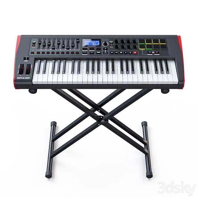 MIDI Keyboard Novation Impulse 49 3D Model