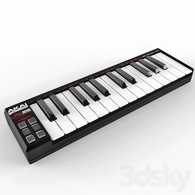 MIDI keys Akai lpk25 3DModel