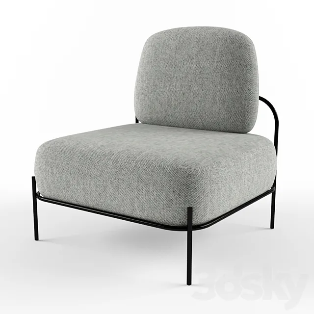 midnight lounge chair meraki 3DModel