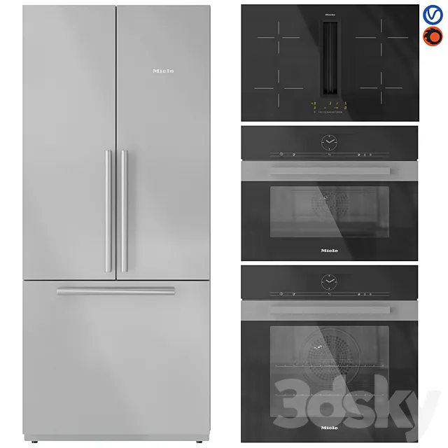 Miele Appliance Collection Set 02 3D Model