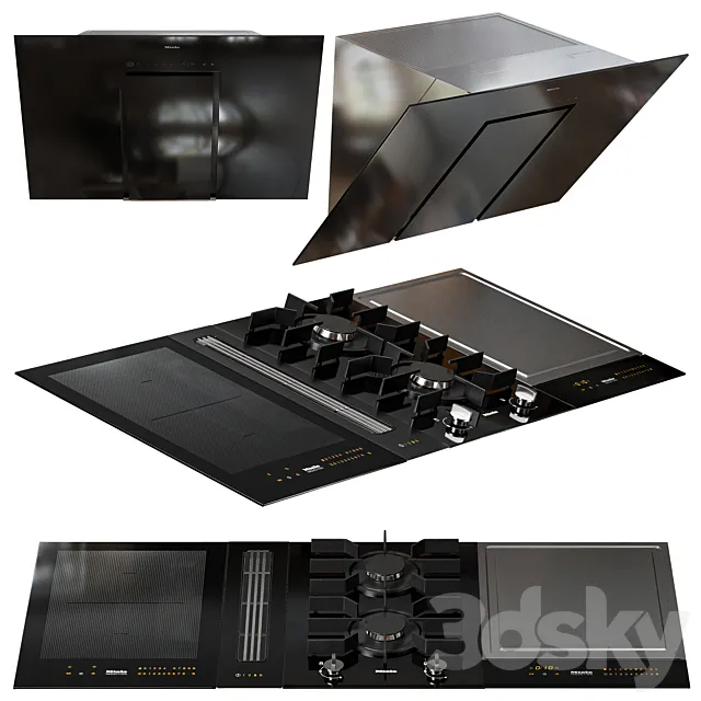 Miele Appliances Set3 3D Model Miele Appliances Set3 3D Model