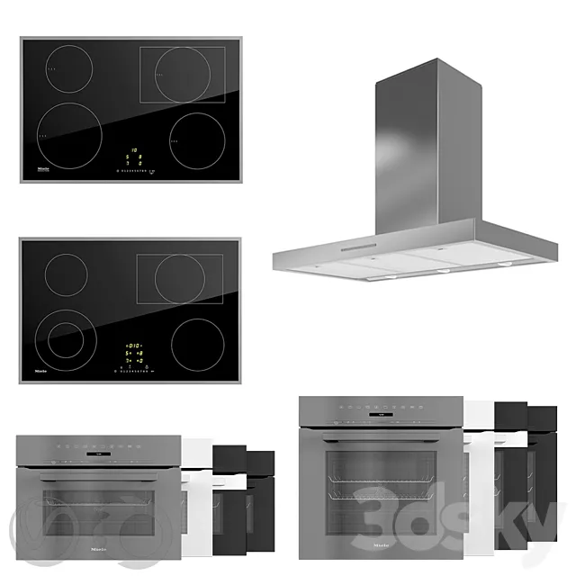 MIELE Collection of household appliances 08 3D Model MIELE Collection of household appliances 08 3D Model