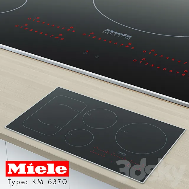 Miele Cooktop KM 6370 3D Model