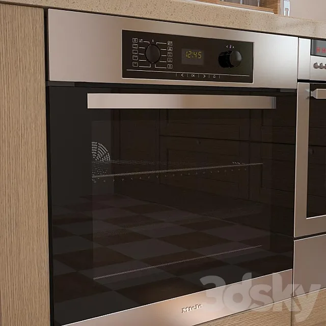 Miele H5240 B oven 3DModel Miele H5240 B oven 3DModel