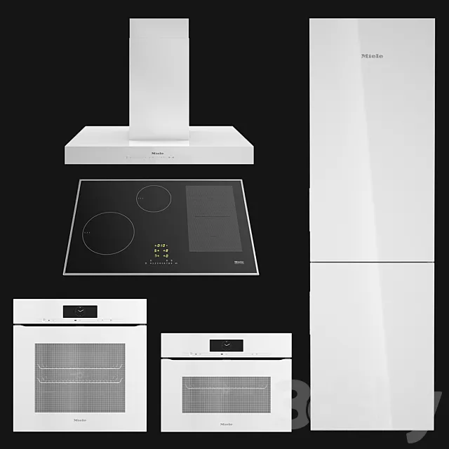 MIELE Household appliances collection 15 3D Model MIELE Household appliances collection 15 3D Model