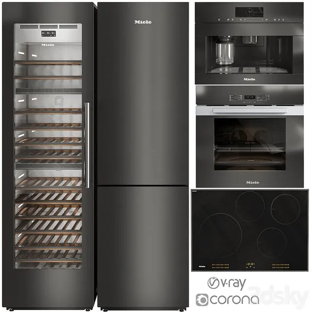 Miele set04 3D Model Miele set04 3D Model