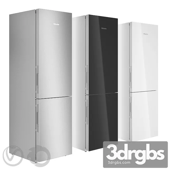 Miele Two Compartment Refrigerator 3D Model Download