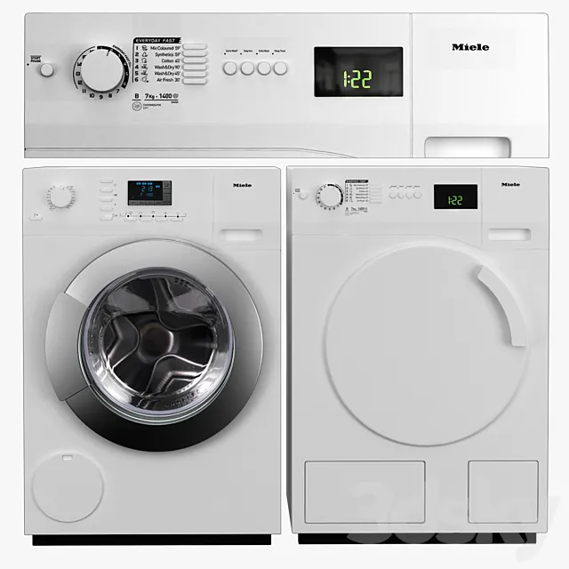 Miele washing machine 3DModel