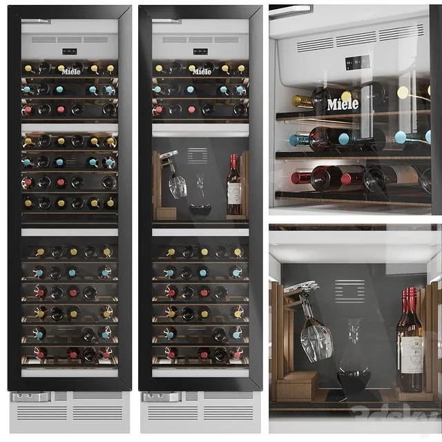 Miele Wine Cooler 3D Model Miele Wine Cooler 3D Model