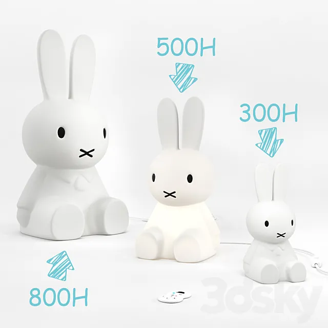 Miffy lamp 3D Model
