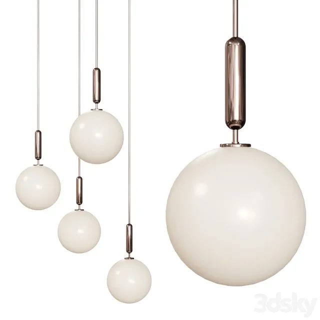 MIIRA 1 LARGE OPAL by NUURA Sofie Refer Brown Nickel 3D Model