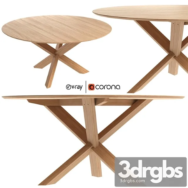 Mikado round dining table r160 cm by industry west 2 3D Model Download
