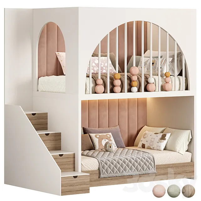 Miko children bedrooms 3D Model Miko children bedrooms 3D Model