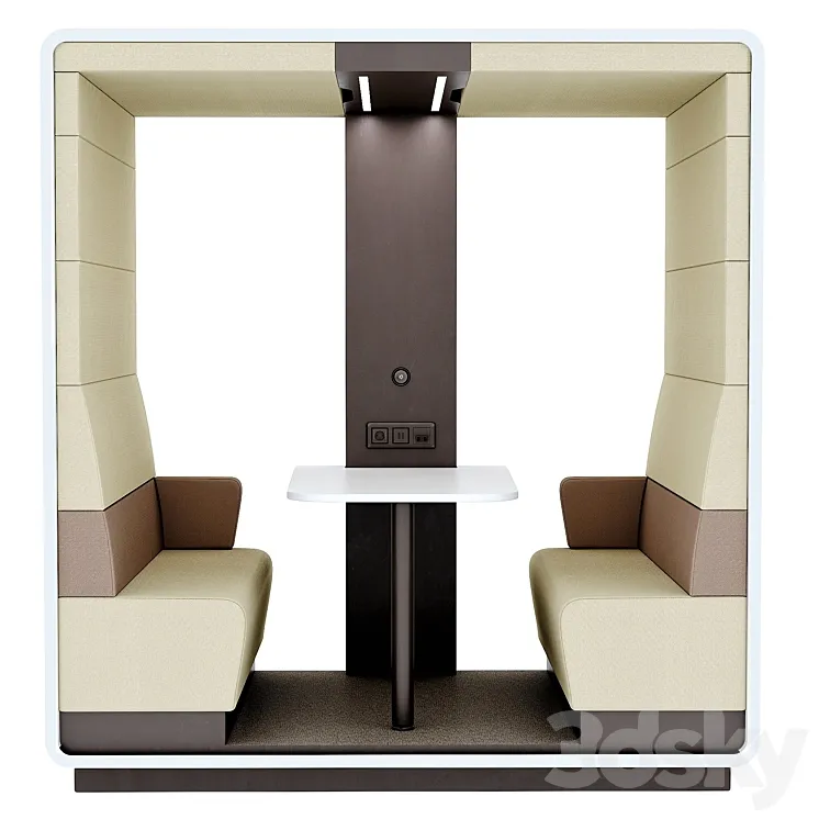 Mikomax Smart Office | HUSH MEET OPEN 3D Model Free Download