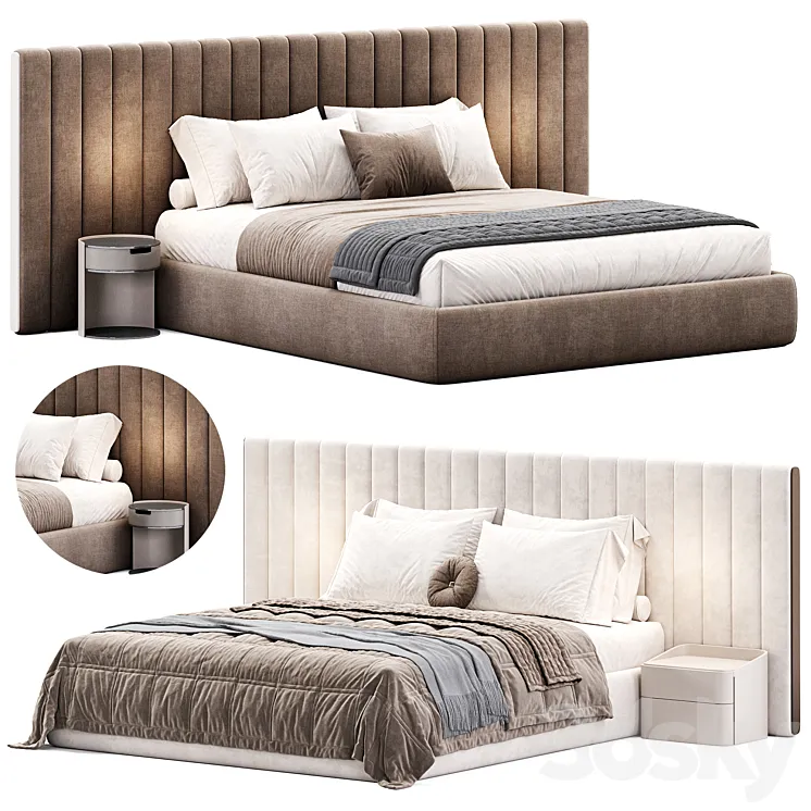 Milan Bed By Stylish Club 3D Model Free Download