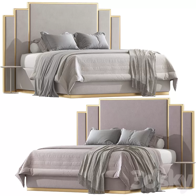 Milan Beds 3D Model Free Download