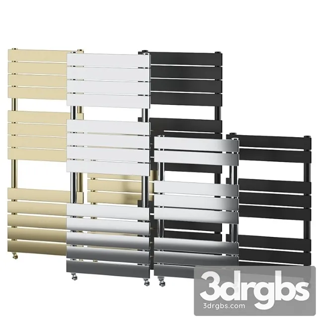 Milan heated towel rail set