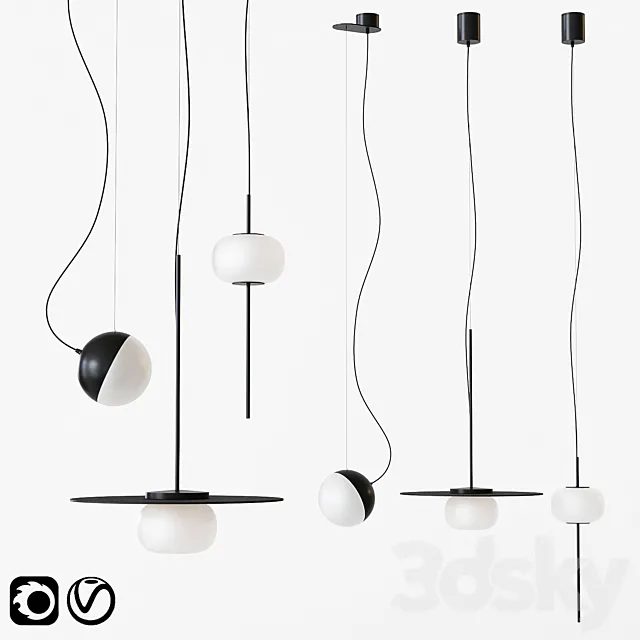 Milan Iluminacion Lamps Astros Half Knock 3DModel