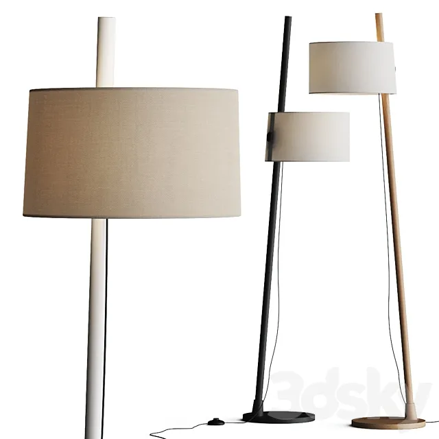 Milan Iluminacion Linood Floor Lamp 3DModel Milan Iluminacion Linood Floor Lamp 3DModel