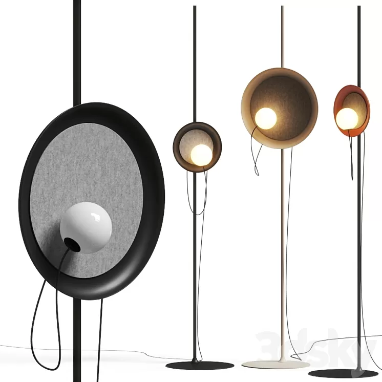 Milan Iluminacion Wire Floor Lamps 3D Model