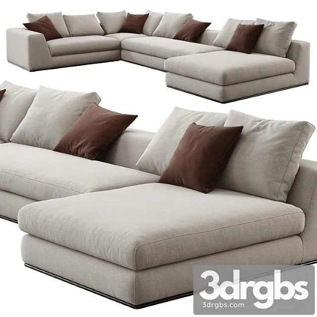 Milan Sofa 3 3D Model Download