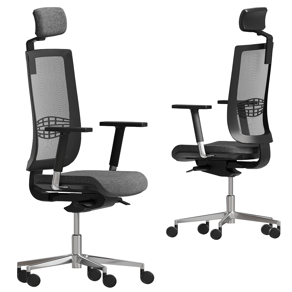 Milani  – Office chair Lex operative with headrest 3D Model