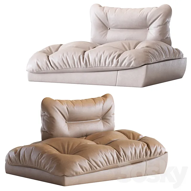 Milano baxter armchair 3D Model Milano baxter armchair 3D Model