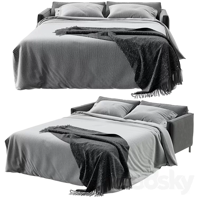 MILANO BEDDING DAVE bed 3D Model
