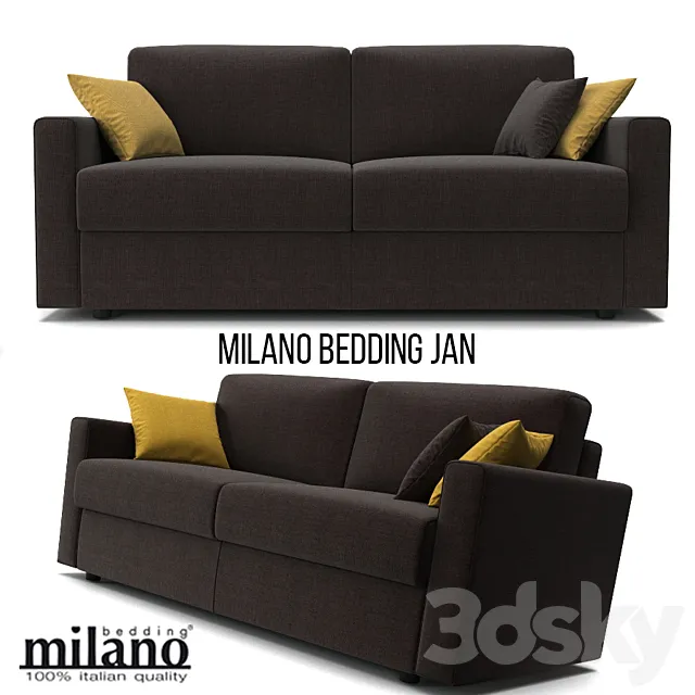 Milano Bedding Jan 3DModel Milano Bedding Jan 3DModel