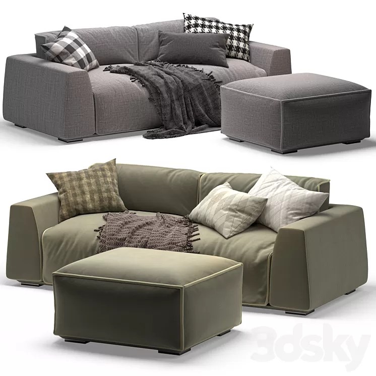 Milano Bedding Parker sofa 3D Model Free Download