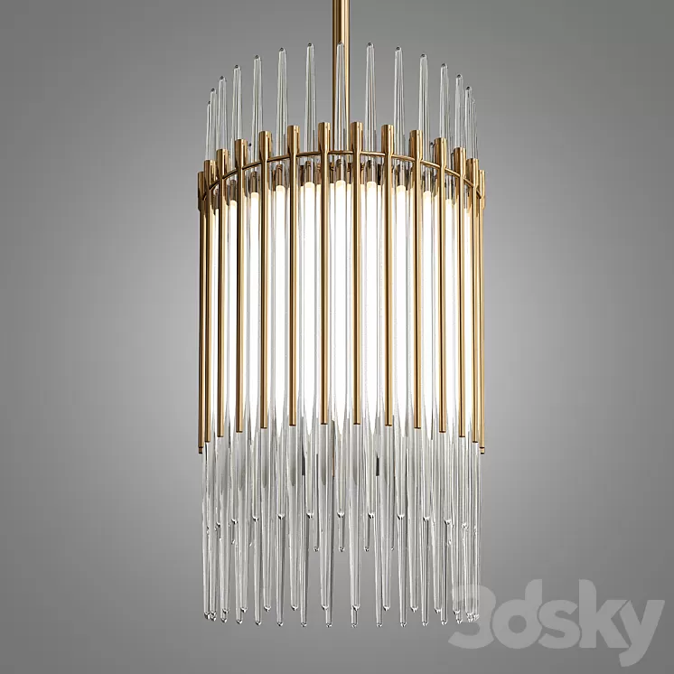 Milano Linear Chandelier 3D Model Milano Linear Chandelier 3D Model