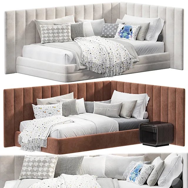 Milano modern kids bed 3D Model Milano modern kids bed 3D Model