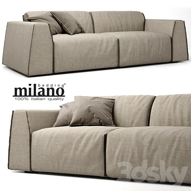 Milano Parker sofa 3D Model Milano Parker sofa 3D Model