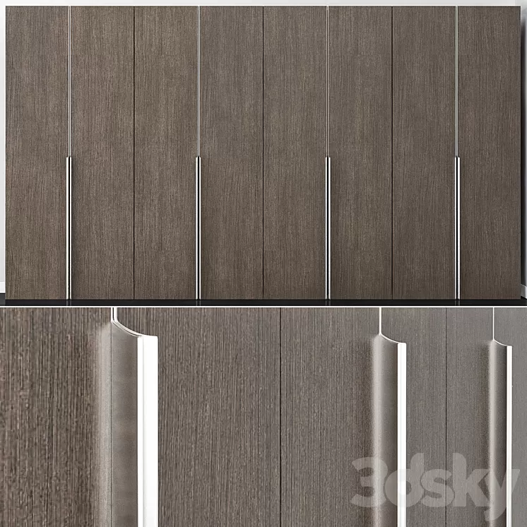 MILANO Wardrobe 3D Model