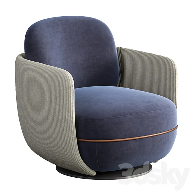 Miles Lounge Armchair 3DModel Miles Lounge Armchair 3DModel