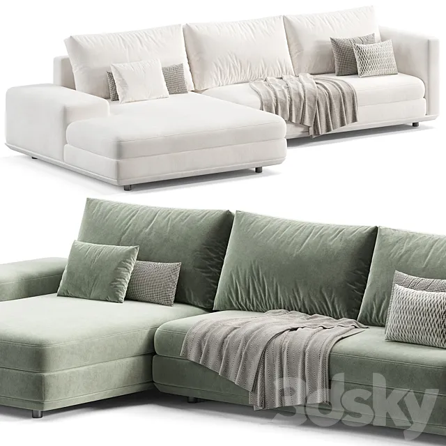 Miles Sectional Sofa 3D Model