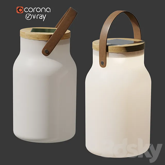 Milk Solar lamp Ethimo 3DModel