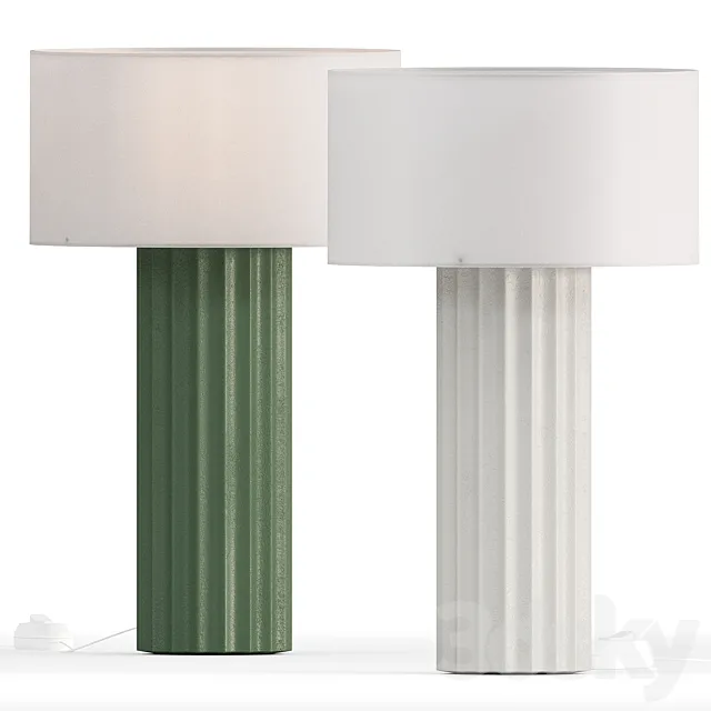 Milk & Sugar Cooper Table Lamp 3D Model