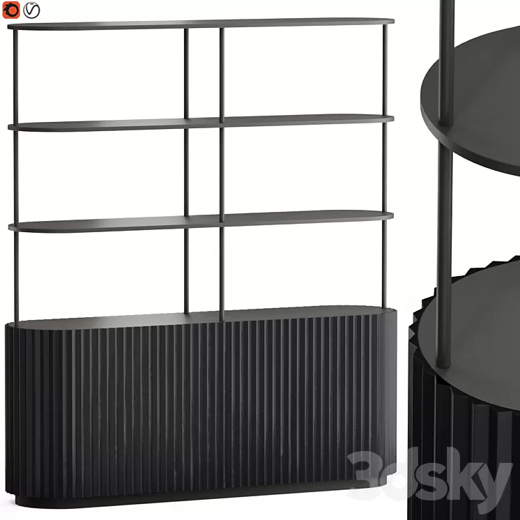 Milla & Milli Eternel Bookcase 3D Model Free Download