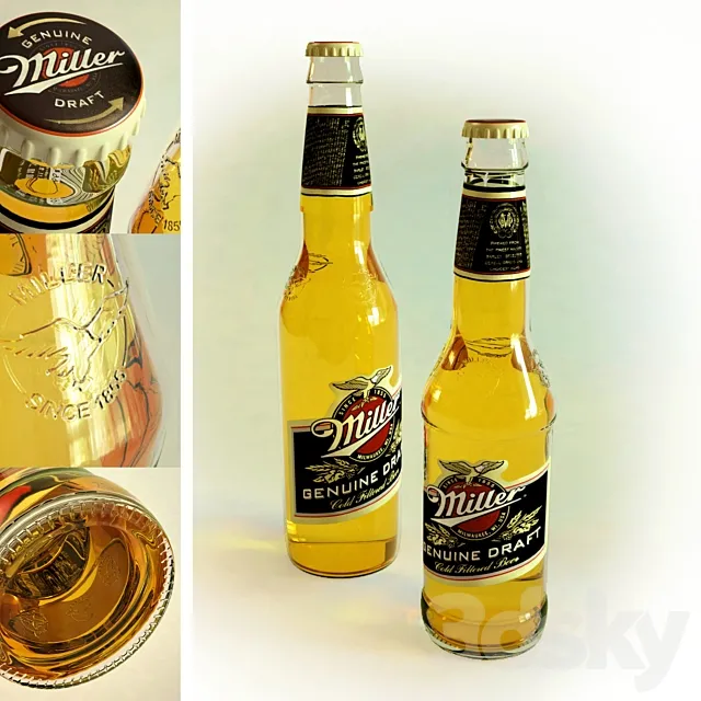 Miller Beer 3D Model Miller Beer 3D Model