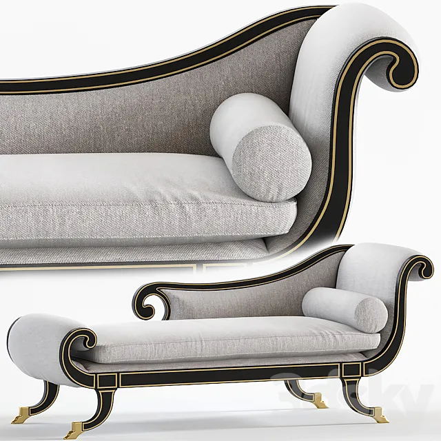 Milling Road Darryl Carter Recaimer by Baker Furniture 3D Model Milling Road Darryl Carter Recaimer by Baker Furniture 3D Model