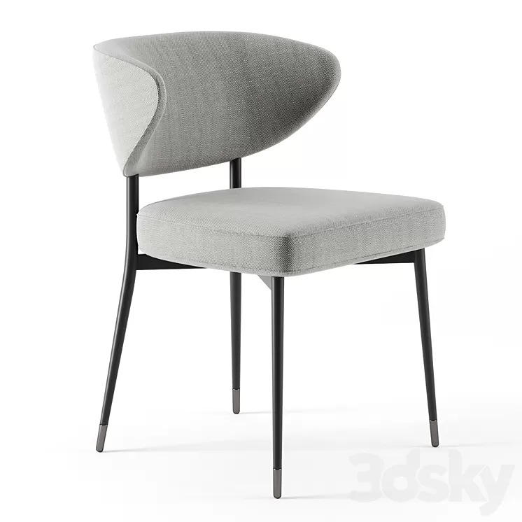 Mills chair by Minotti 3D Model Mills chair by Minotti 3D Model