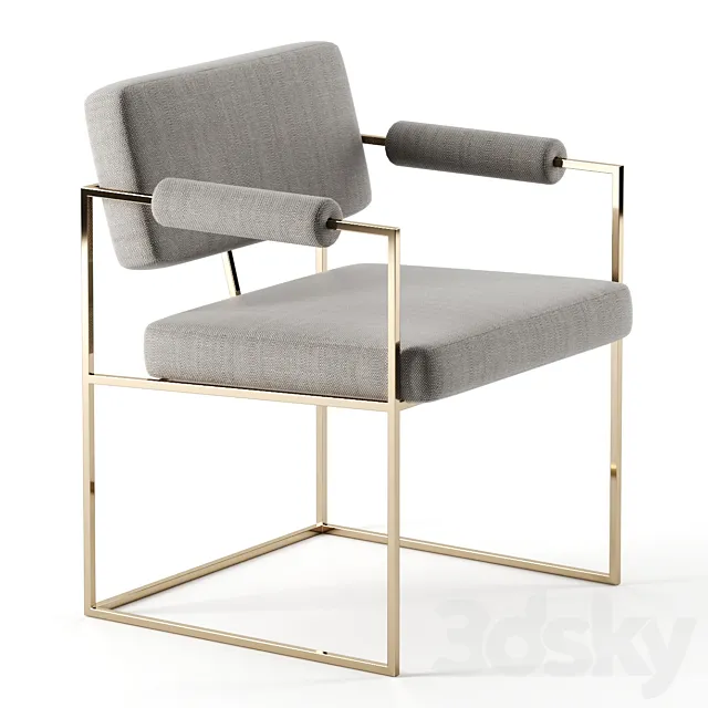 Milo Baughman 1188 Dining Chair by Thayer Coggin 3DModel Milo Baughman 1188 Dining Chair by Thayer Coggin 3DModel