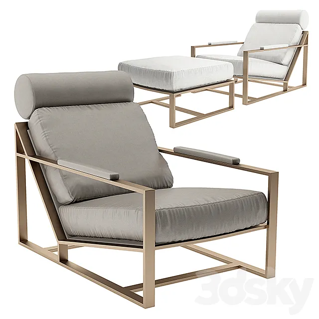 Milo Baughman Model # 3418. 1965 Chair 3DModel Milo Baughman Model # 3418. 1965 Chair 3DModel