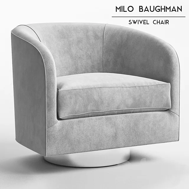 Milo Baughman – Swivel Chair 3DModel