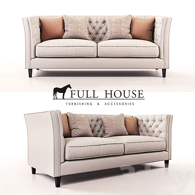 Milton Sofa Ом 3D Model Milton Sofa Ом 3D Model