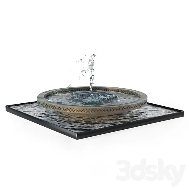 Mimeo Fountain by David Harber 3D Model Mimeo Fountain by David Harber 3D Model